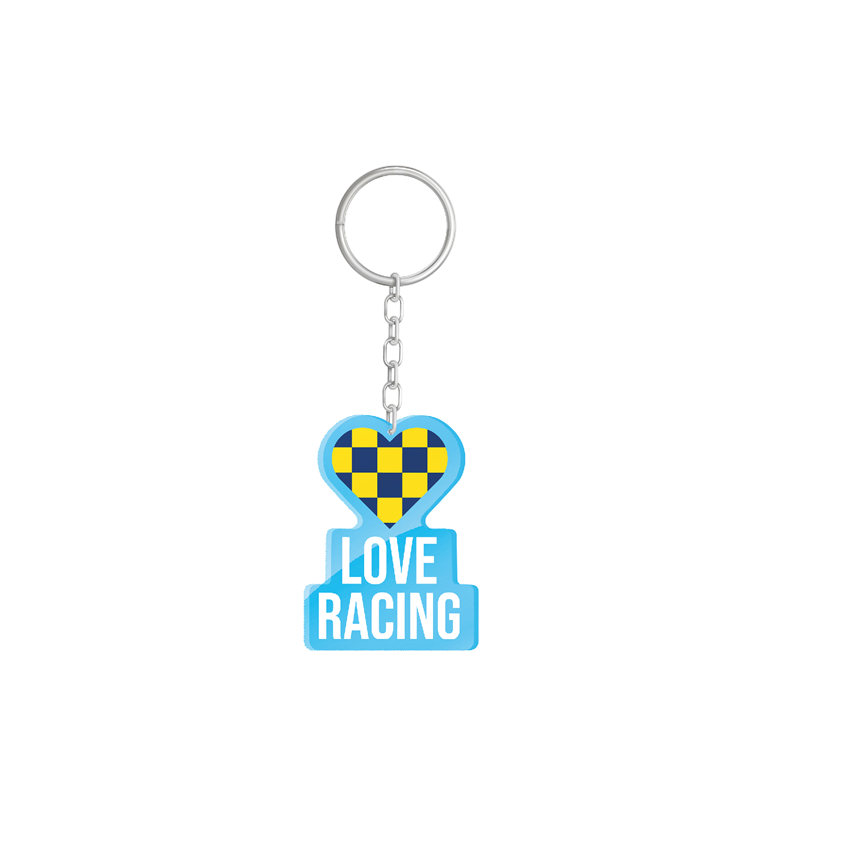 Picture of Love Racing Keychain - Vertical