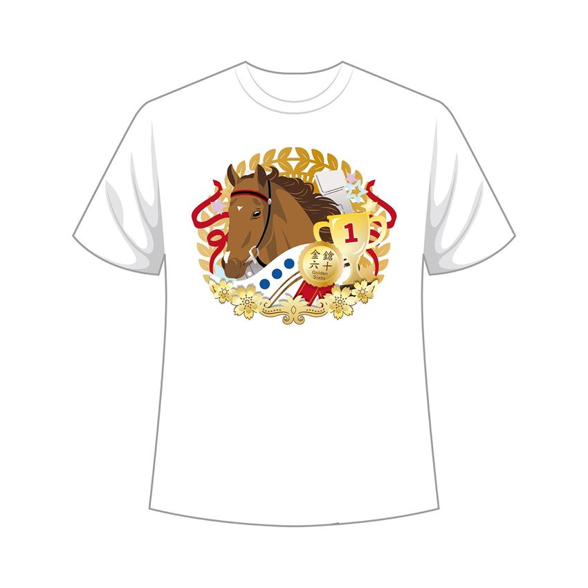 Picture of Champion Horse Tee -  Golden Sixty (Illustration version)