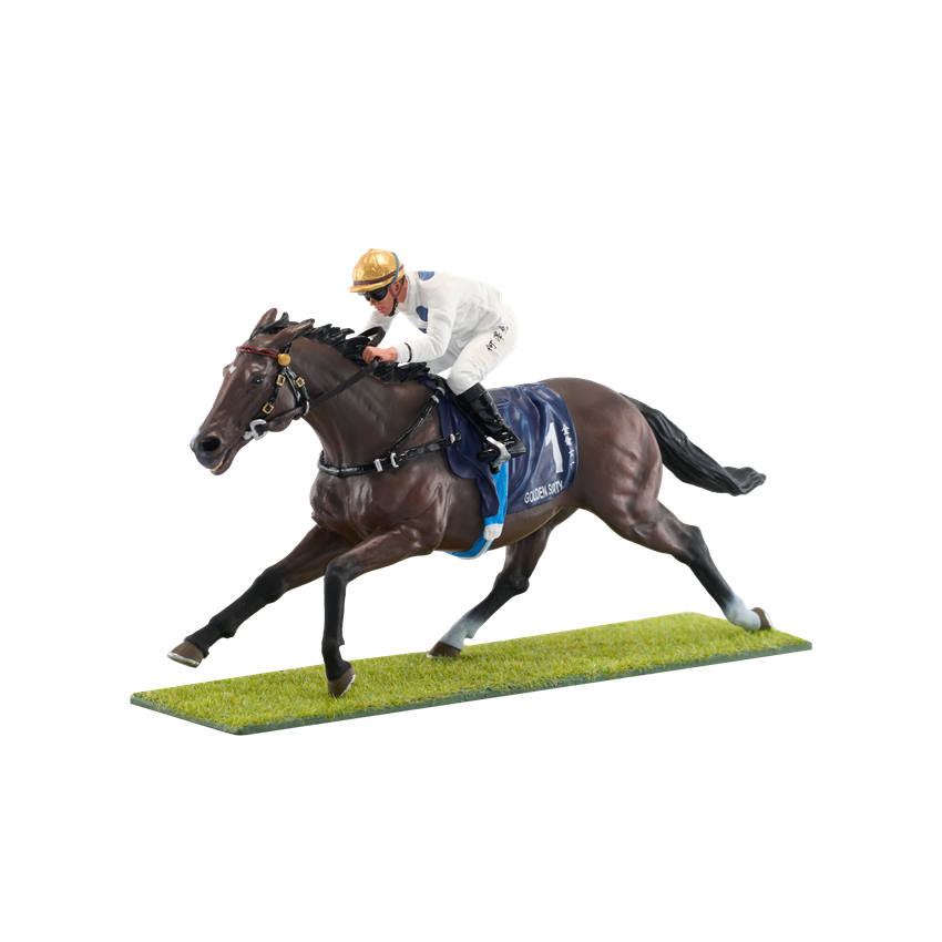 Picture of Champion Horse Metal Figurine - Golden Sixty